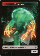 Elemental (008) // Elemental (010) Double-Sided Token [Zendikar Rising Commander Tokens] | Gate City Games LLC