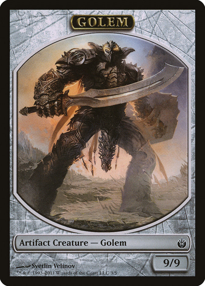 Golem Token [Mirrodin Besieged Tokens] | Gate City Games LLC