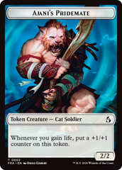 Ajani's Pridemate // Mowu Double-Sided Token [Reality Fracture Tokens] | Gate City Games LLC