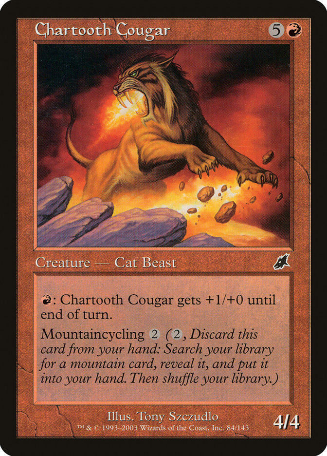 Chartooth Cougar [Scourge] | Gate City Games LLC