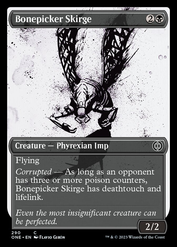 Bonepicker Skirge (Showcase Ichor) [Phyrexia: All Will Be One] | Gate City Games LLC