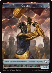 Insect // Golem (0013) Double-Sided Token [Edge of Eternities Commander Tokens] | Gate City Games LLC