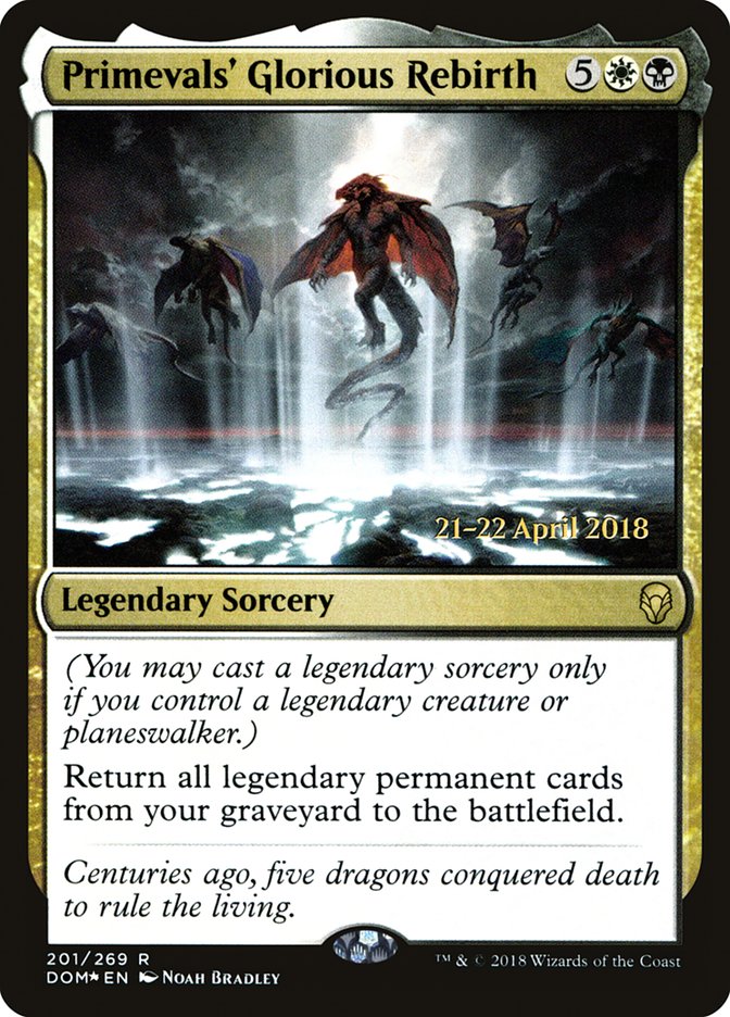 Primevals' Glorious Rebirth [Dominaria Prerelease Promos] | Gate City Games LLC
