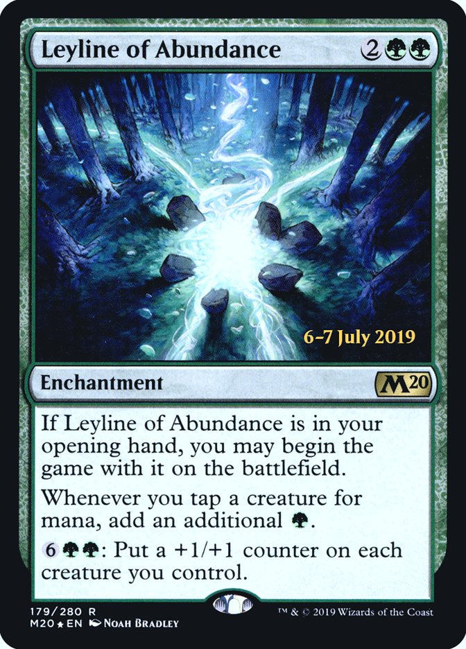 Leyline of Abundance [Core Set 2020 Prerelease Promos] | Gate City Games LLC