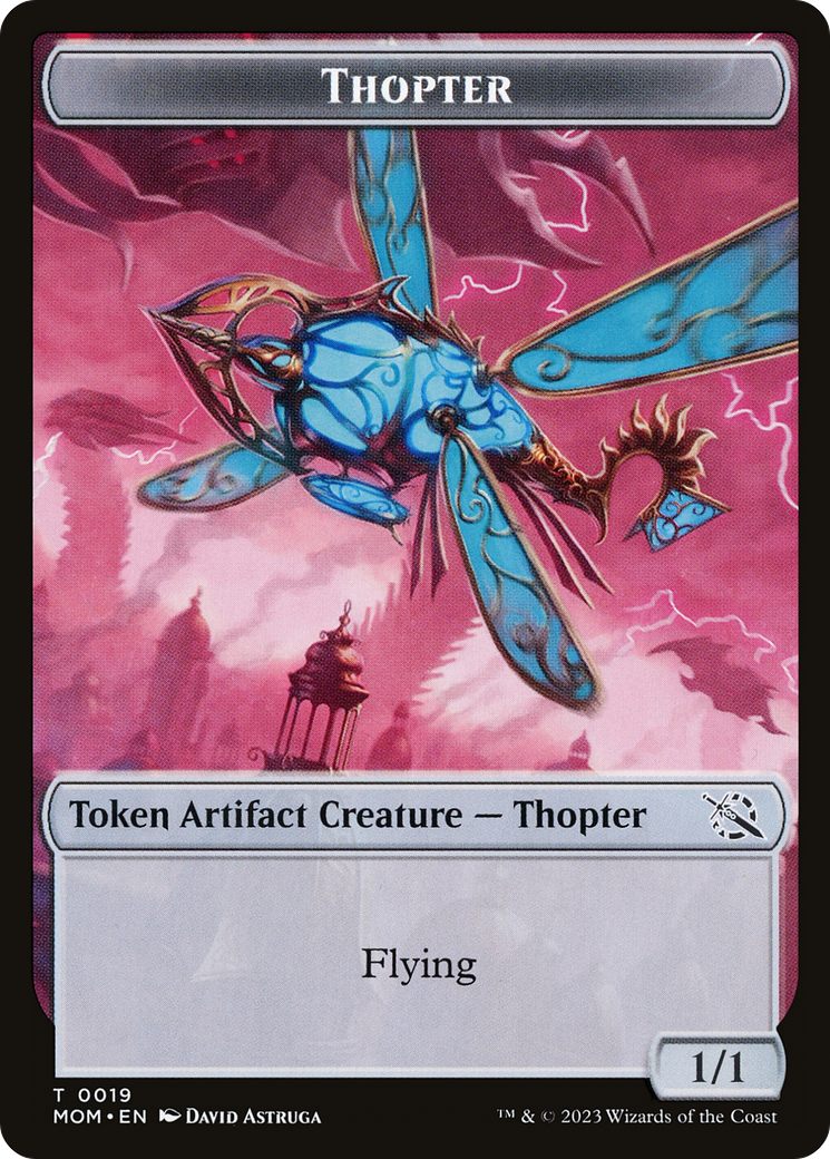 Thopter // Knight (10) Double-Sided Token [March of the Machine Tokens] | Gate City Games LLC