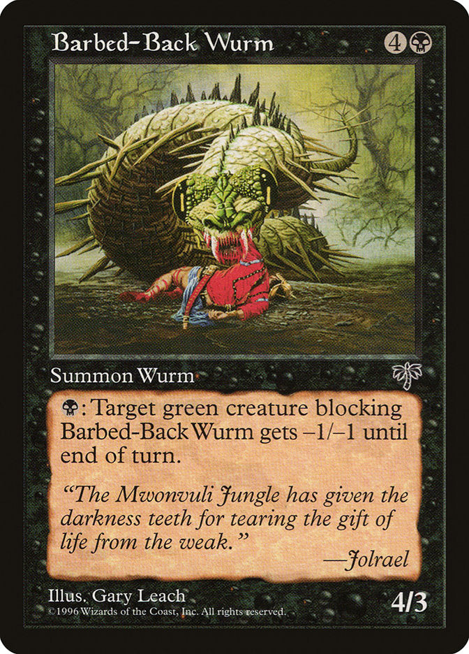 Barbed-Back Wurm [Mirage] | Gate City Games LLC