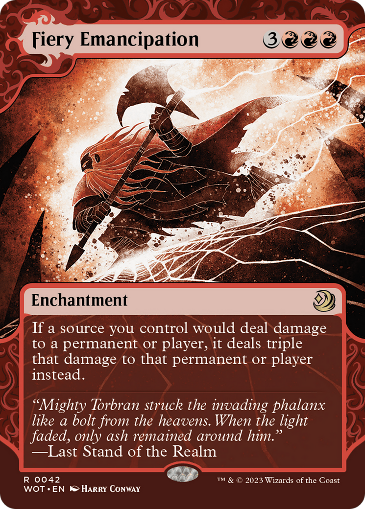 Fiery Emancipation [Wilds of Eldraine: Enchanting Tales] | Gate City Games LLC