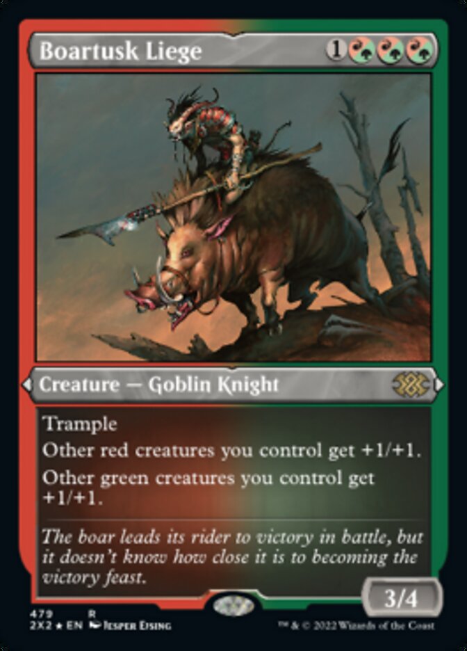 Boartusk Liege (Foil Etched) [Double Masters 2022] | Gate City Games LLC