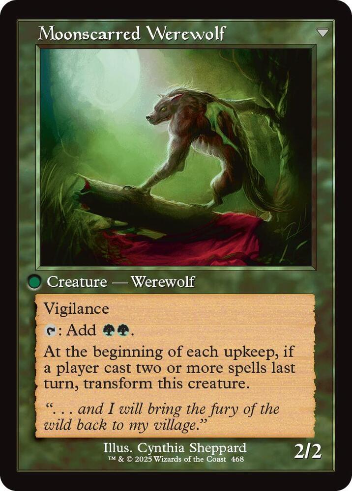 Scorned Villager // Moonscarred Werewolf (Retro Frame) [Innistrad Remastered] | Gate City Games LLC