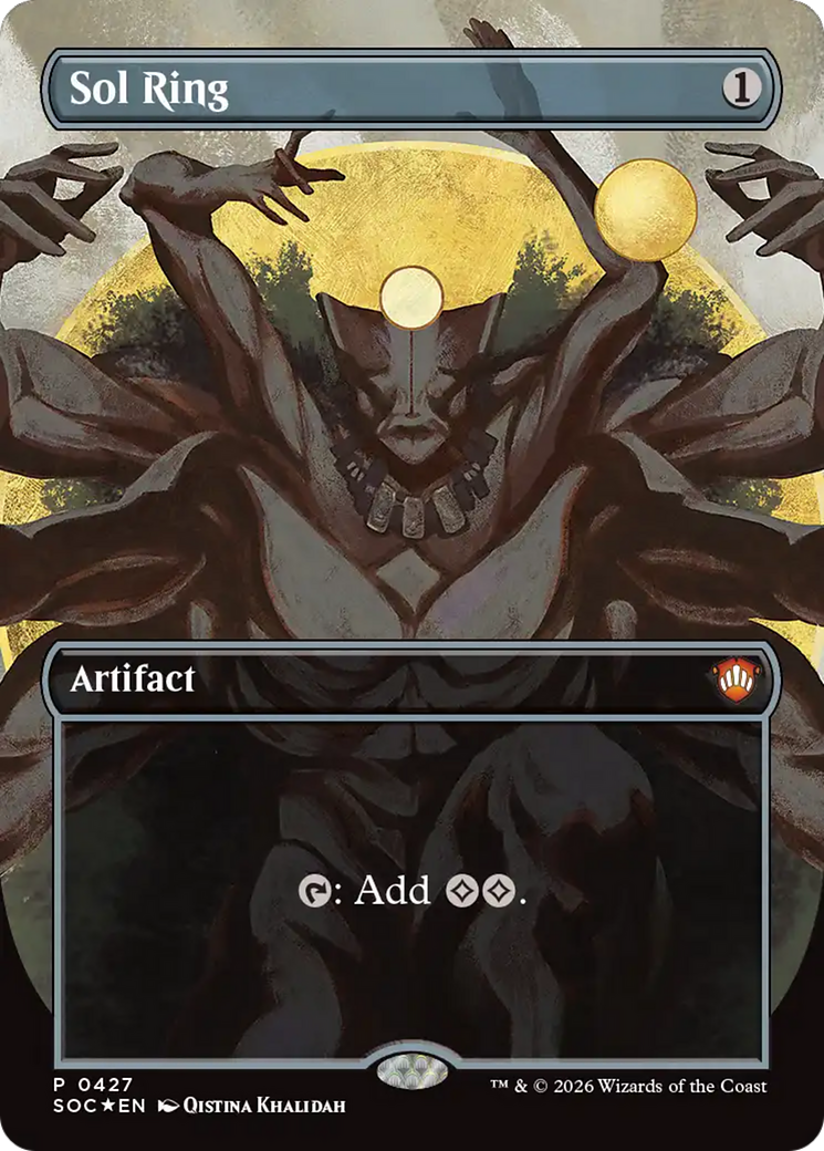 Sol Ring (Borderless) [Secrets of Strixhaven Commander] | Gate City Games LLC