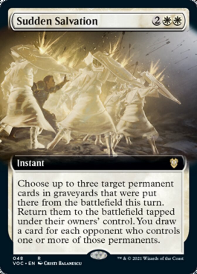 Sudden Salvation (Extended Art) [Innistrad: Crimson Vow Commander] | Gate City Games LLC