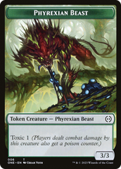 Phyrexian Beast Token [Phyrexia: All Will Be One Tokens] | Gate City Games LLC