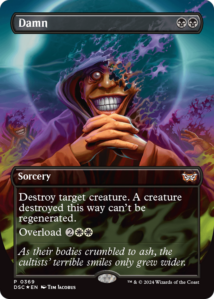 Damn (Borderless) [Duskmourn: House of Horror Commander] | Gate City Games LLC