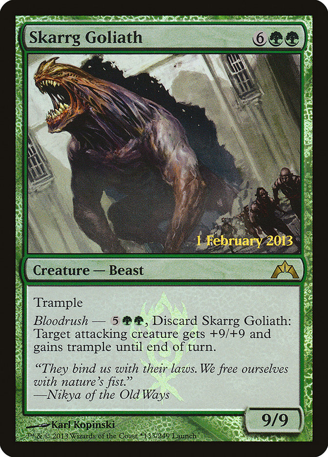 Skarrg Goliath (Launch) [Gatecrash Prerelease Promos] | Gate City Games LLC