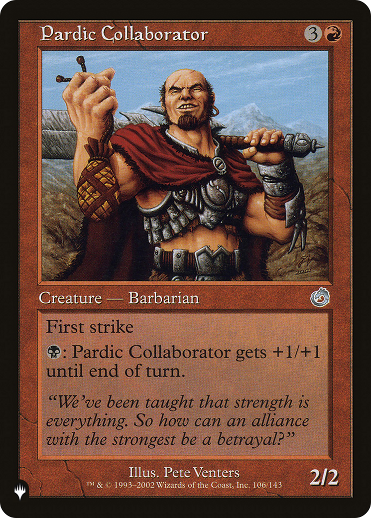 Pardic Collaborator [The List Reprints] | Gate City Games LLC