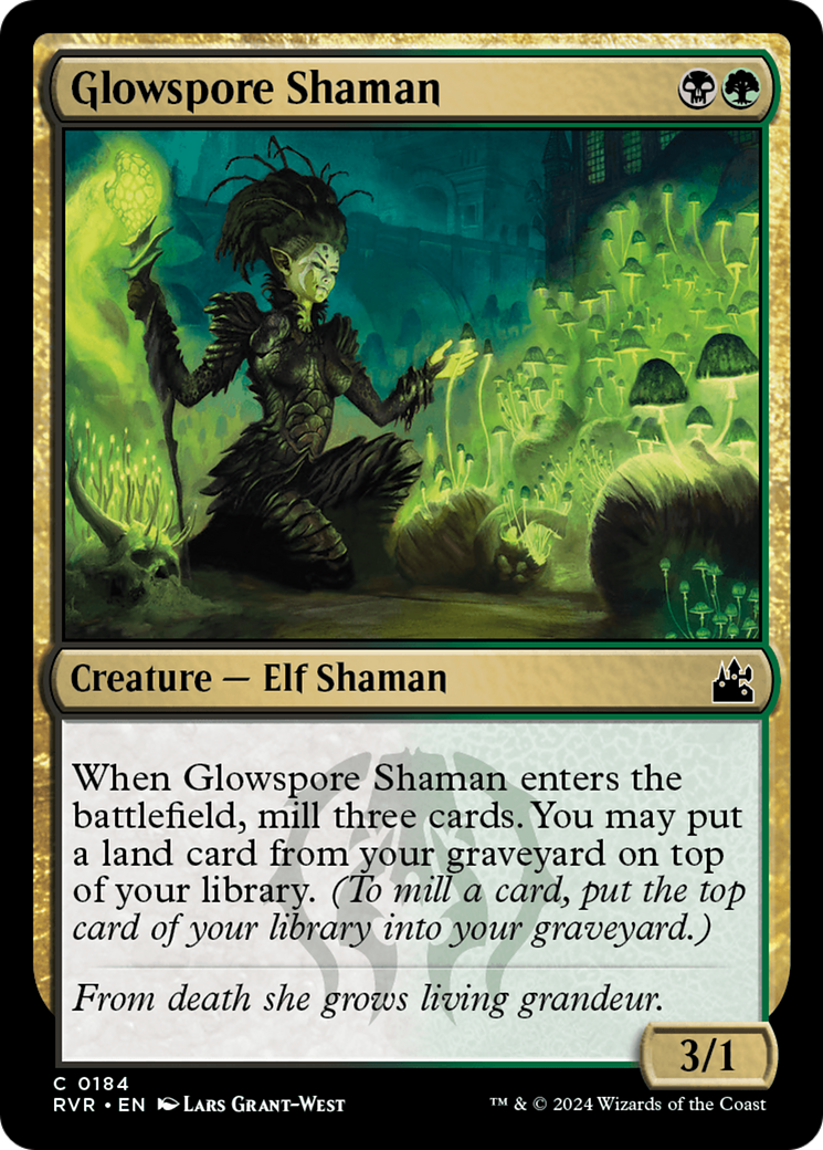 Glowspore Shaman [Ravnica Remastered] | Gate City Games LLC