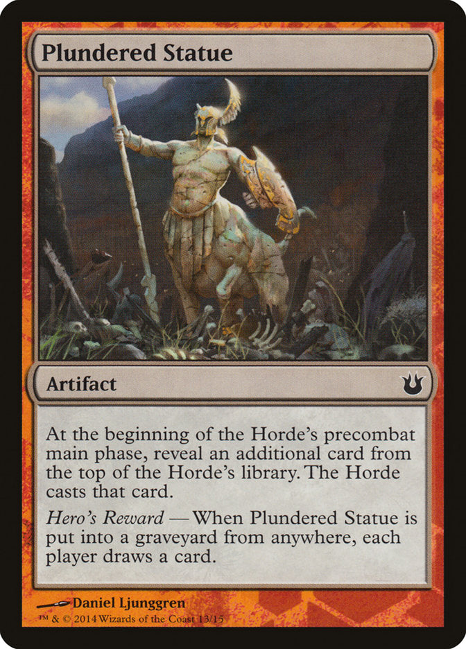 Plundered Statue [Born of the Gods Battle the Horde] | Gate City Games LLC