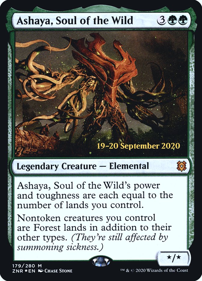 Ashaya, Soul of the Wild [Zendikar Rising Prerelease Promos] | Gate City Games LLC