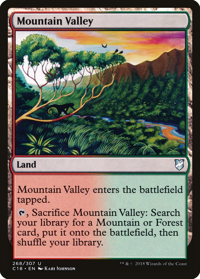 Mountain Valley [Commander 2018] | Gate City Games LLC