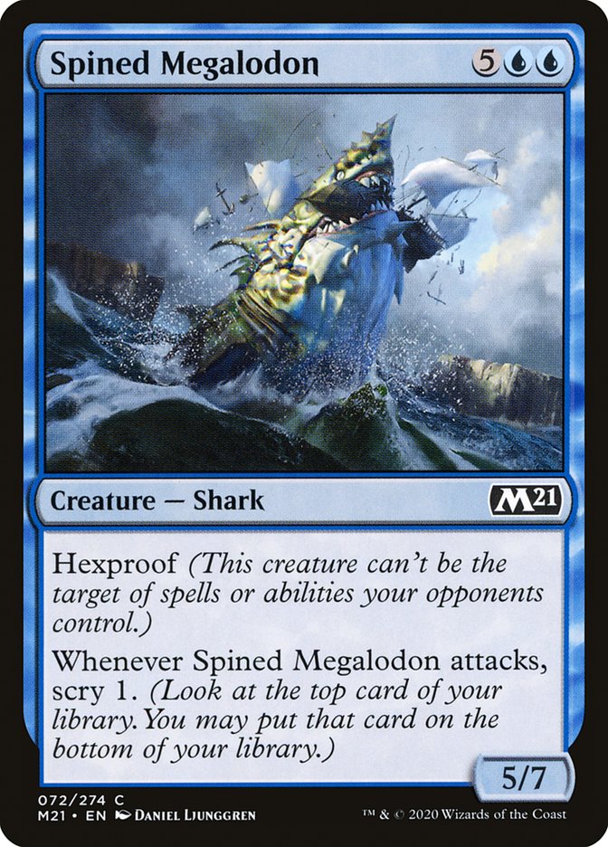 Spined Megalodon [Core Set 2021] | Gate City Games LLC