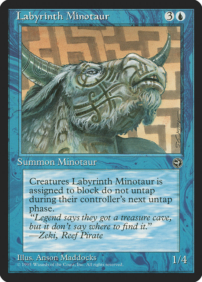 Labyrinth Minotaur (Zeki Flavor Text) [Homelands] | Gate City Games LLC