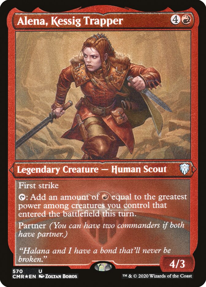 Alena, Kessig Trapper (Foil Etched) [Commander Legends] | Gate City Games LLC