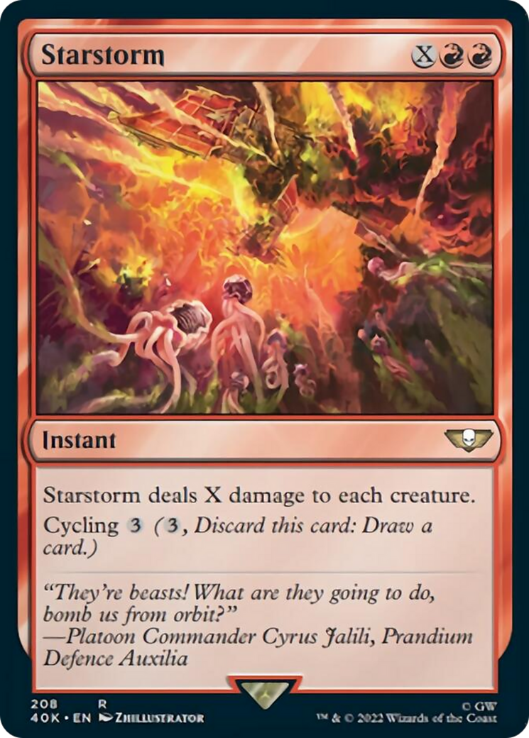 Starstorm (Surge Foil) [Warhammer 40,000] | Gate City Games LLC