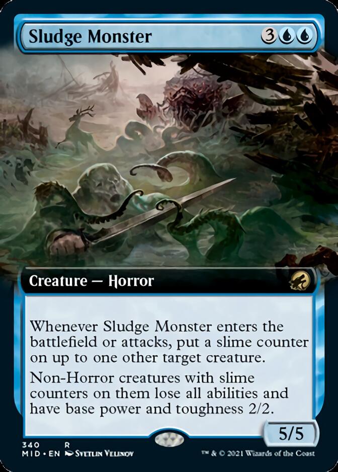 Sludge Monster (Extended Art) [Innistrad: Midnight Hunt] | Gate City Games LLC