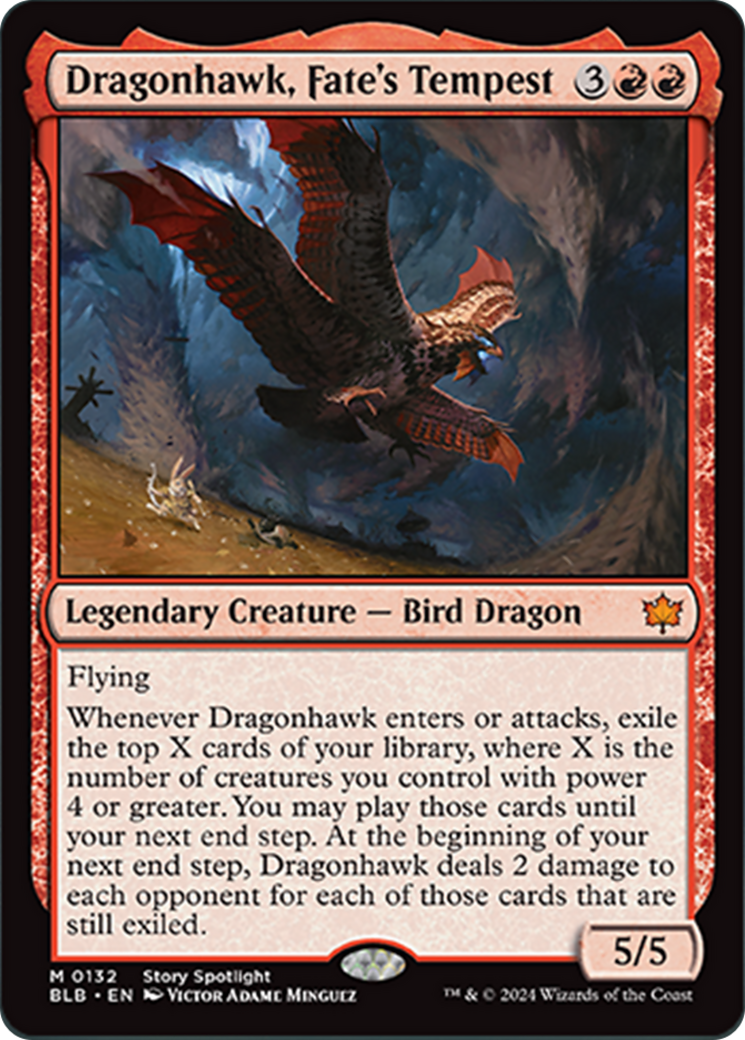 Dragonhawk, Fate's Tempest [Bloomburrow] | Gate City Games LLC