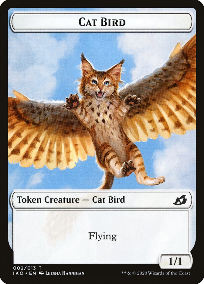 Cat Bird Token [Ikoria: Lair of Behemoths Tokens] | Gate City Games LLC