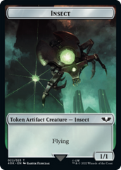 Necron Warrior // Insect Double-Sided (Surge Foil) [Warhammer 40,000 Tokens] | Gate City Games LLC