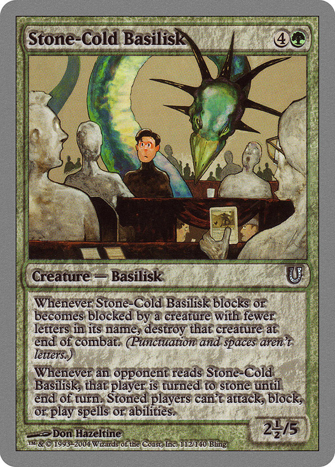 Stone-Cold Basilisk [Unhinged] | Gate City Games LLC