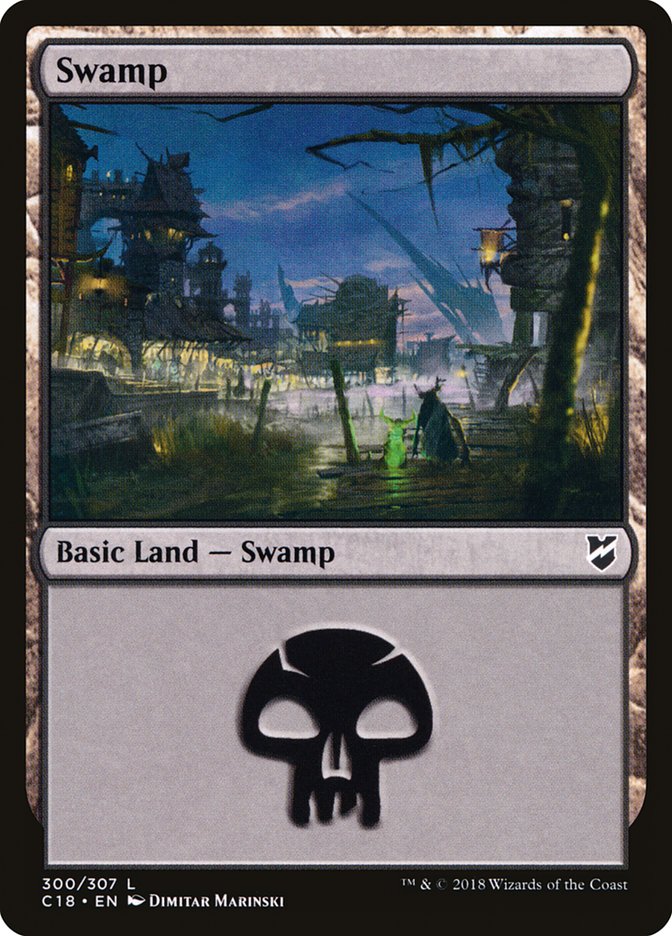 Swamp (300) [Commander 2018] | Gate City Games LLC