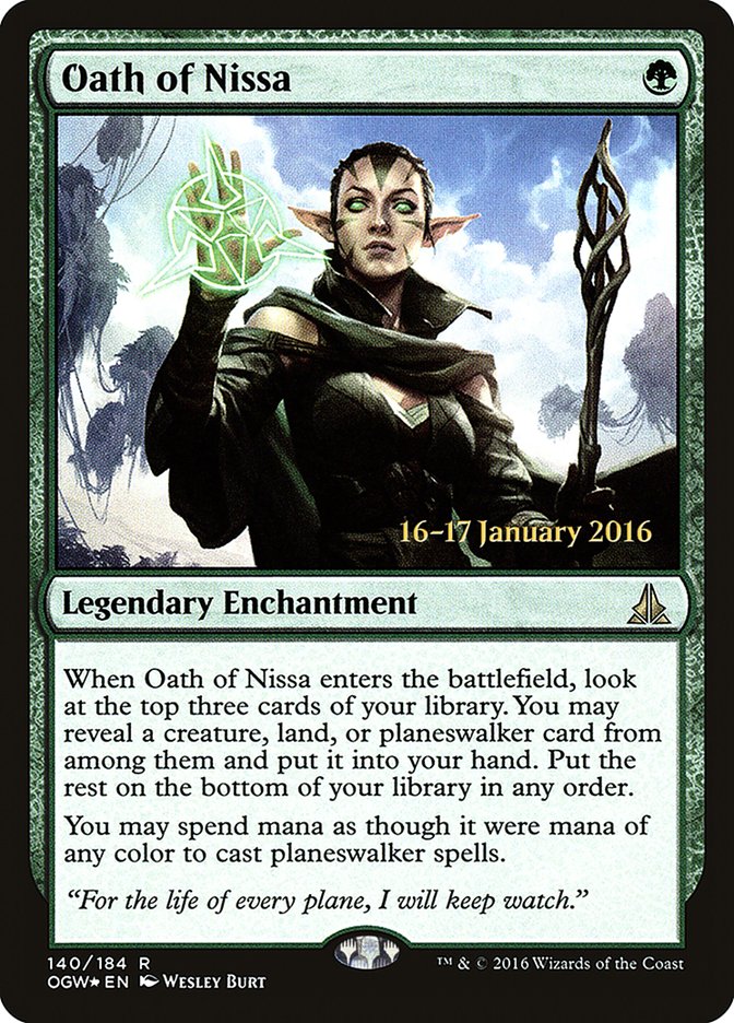 Oath of Nissa [Oath of the Gatewatch Prerelease Promos] | Gate City Games LLC