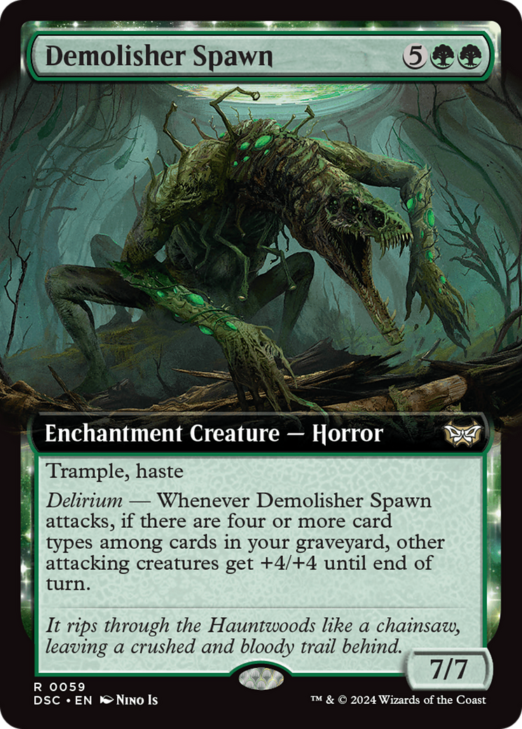 Demolisher Spawn (Extended Art) [Duskmourn: House of Horror Commander] | Gate City Games LLC