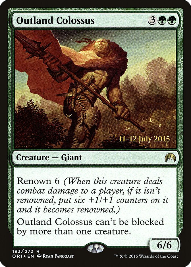 Outland Colossus [Magic Origins Prerelease Promos] | Gate City Games LLC