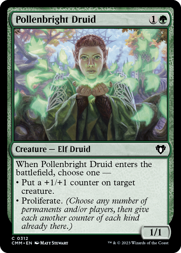 Pollenbright Druid [Commander Masters] | Gate City Games LLC