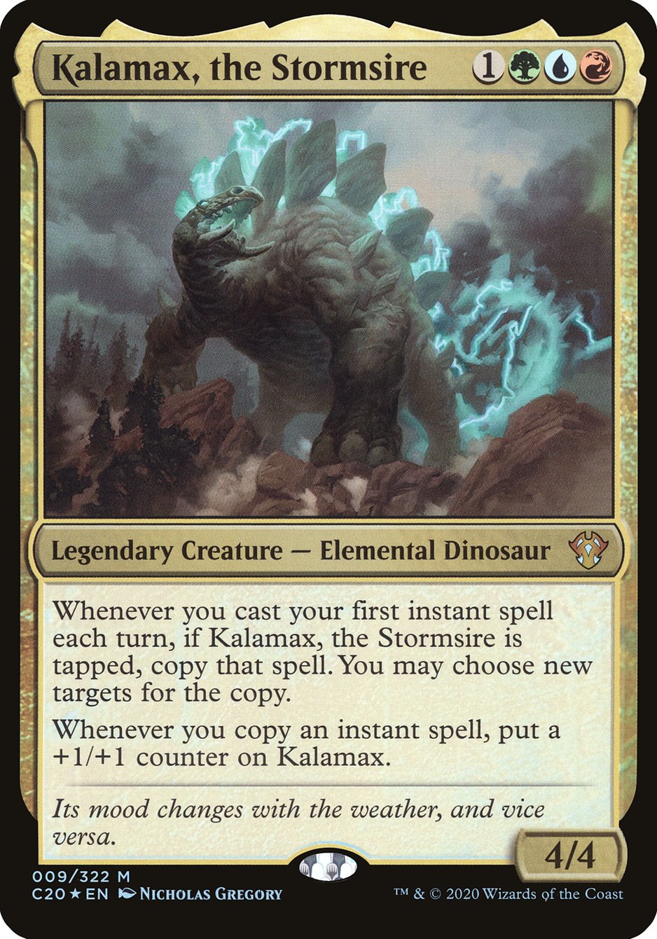 Kalamax, the Stormsire (Oversized) [Commander 2020 Oversized] | Gate City Games LLC