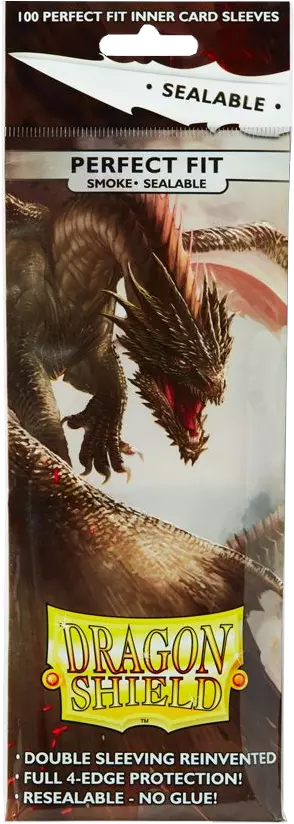 Dragon Shield Perfect Fit Sealable Smoke 100Ct Pack | Gate City Games LLC