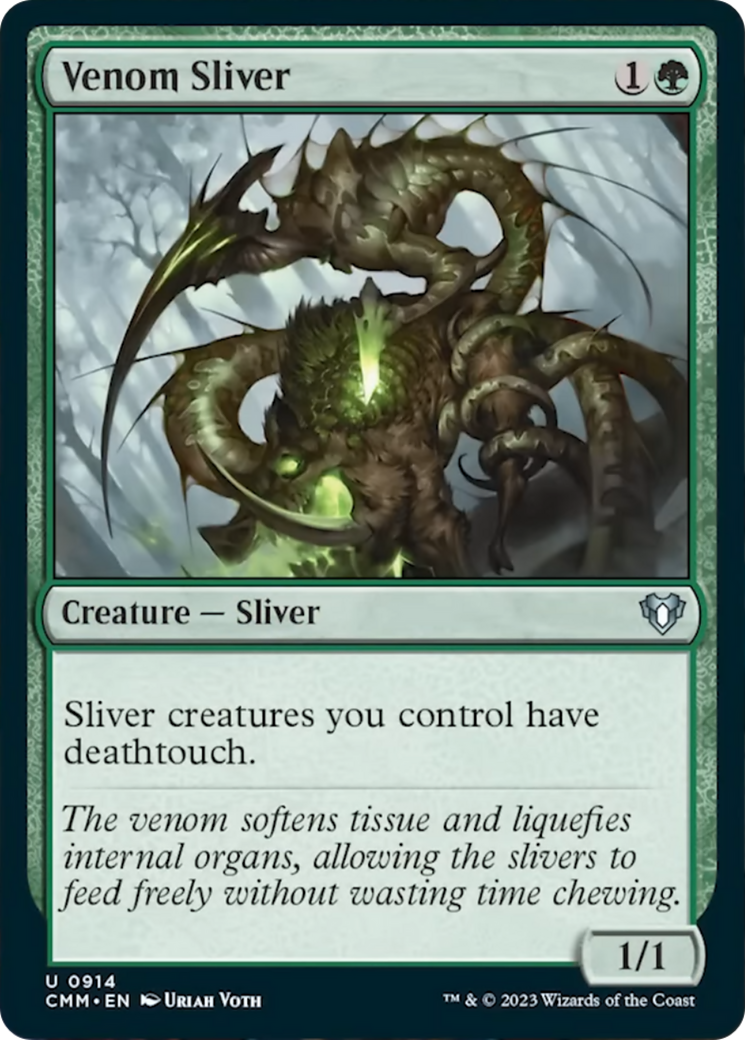 Venom Sliver [Commander Masters] | Gate City Games LLC