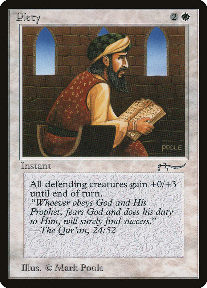 Piety (Dark Mana Cost) [Arabian Nights] | Gate City Games LLC