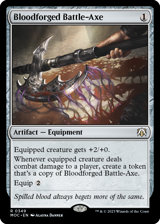 Bloodforged Battle-Axe [March of the Machine Commander] | Gate City Games LLC