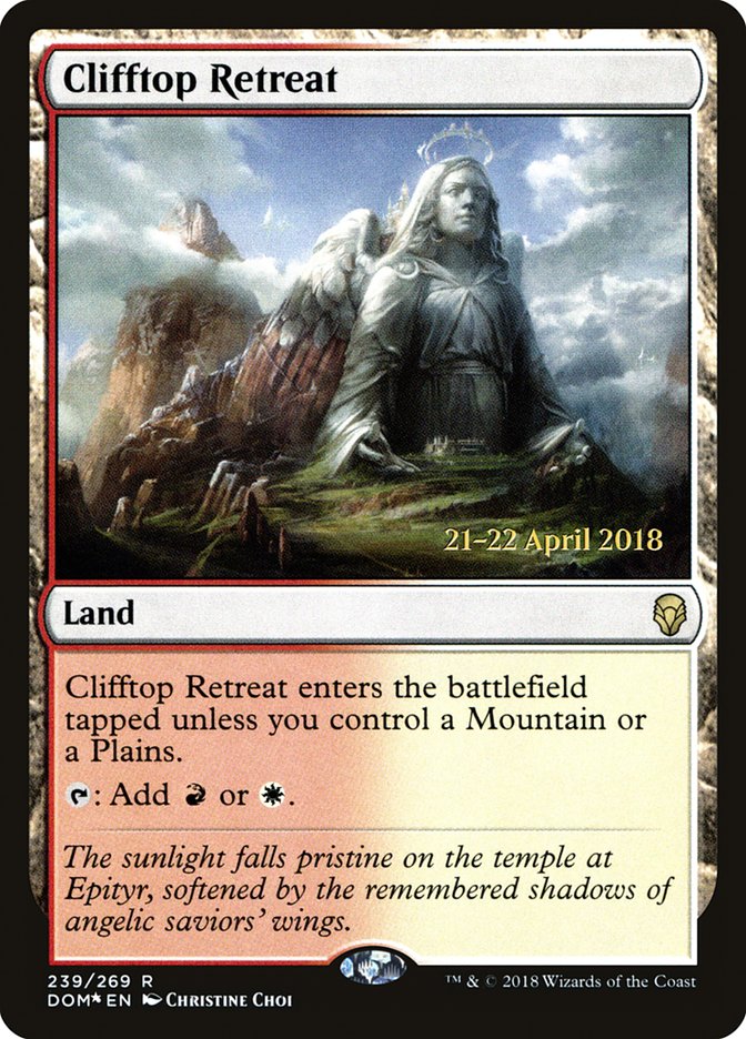 Clifftop Retreat [Dominaria Prerelease Promos] | Gate City Games LLC