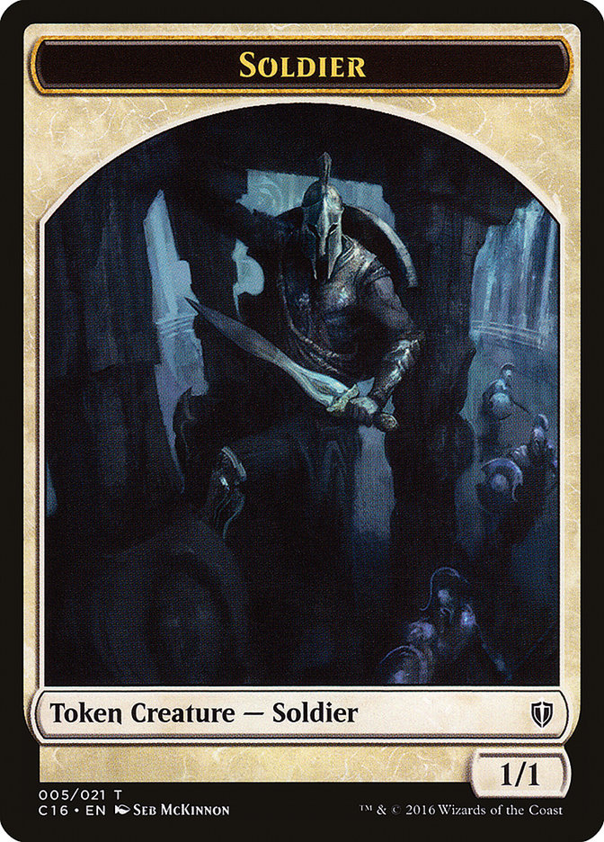 Soldier // Squid Double-Sided Token [Commander 2016 Tokens] | Gate City Games LLC