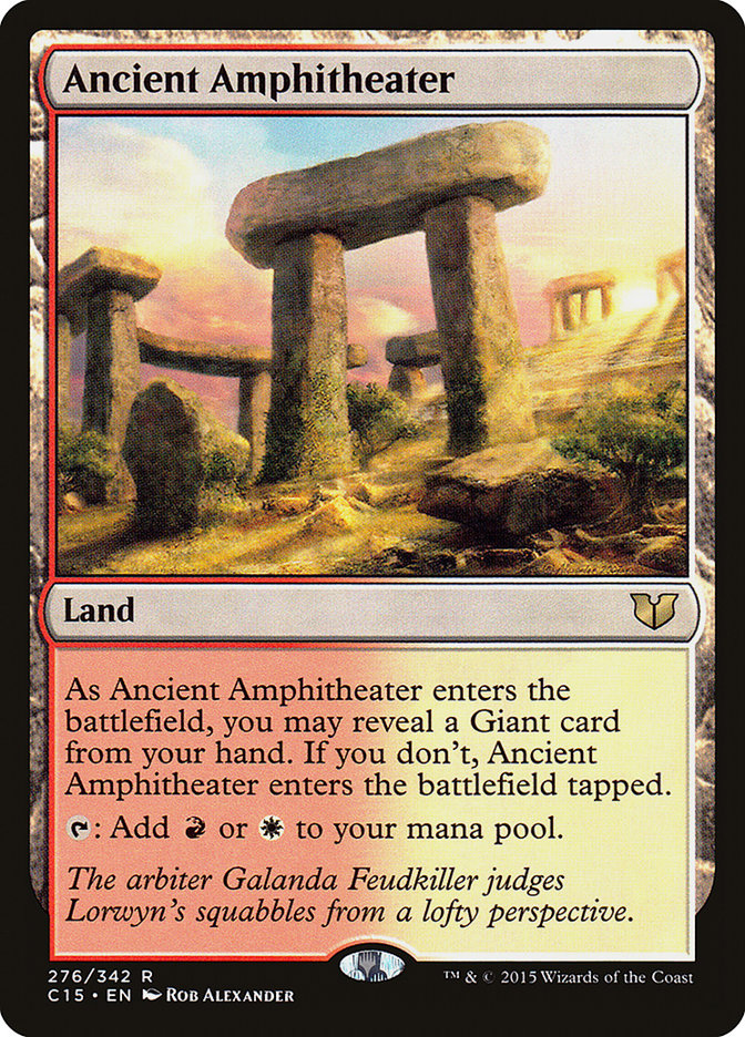 Ancient Amphitheater [Commander 2015] | Gate City Games LLC