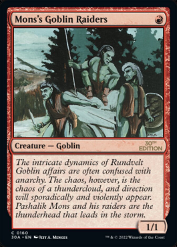 Mons's Goblin Raiders [30th Anniversary Edition] | Gate City Games LLC