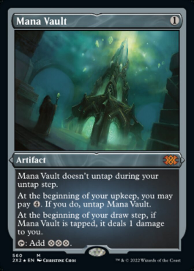 Mana Vault (Foil Etched) [Double Masters 2022] | Gate City Games LLC