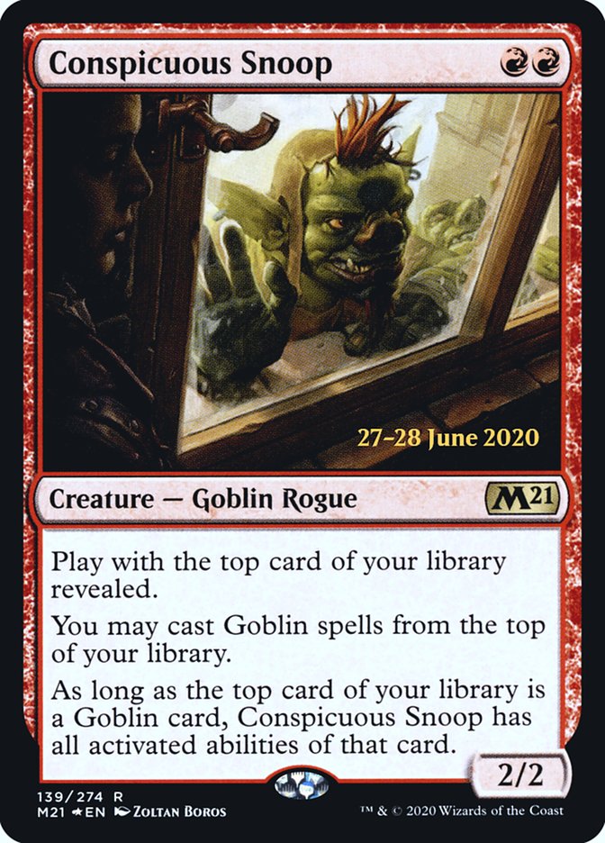 Conspicuous Snoop [Core Set 2021 Prerelease Promos] | Gate City Games LLC