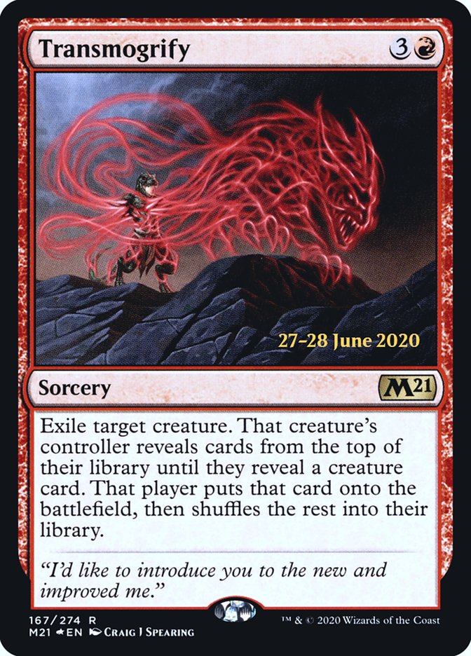 Transmogrify [Core Set 2021 Prerelease Promos] | Gate City Games LLC