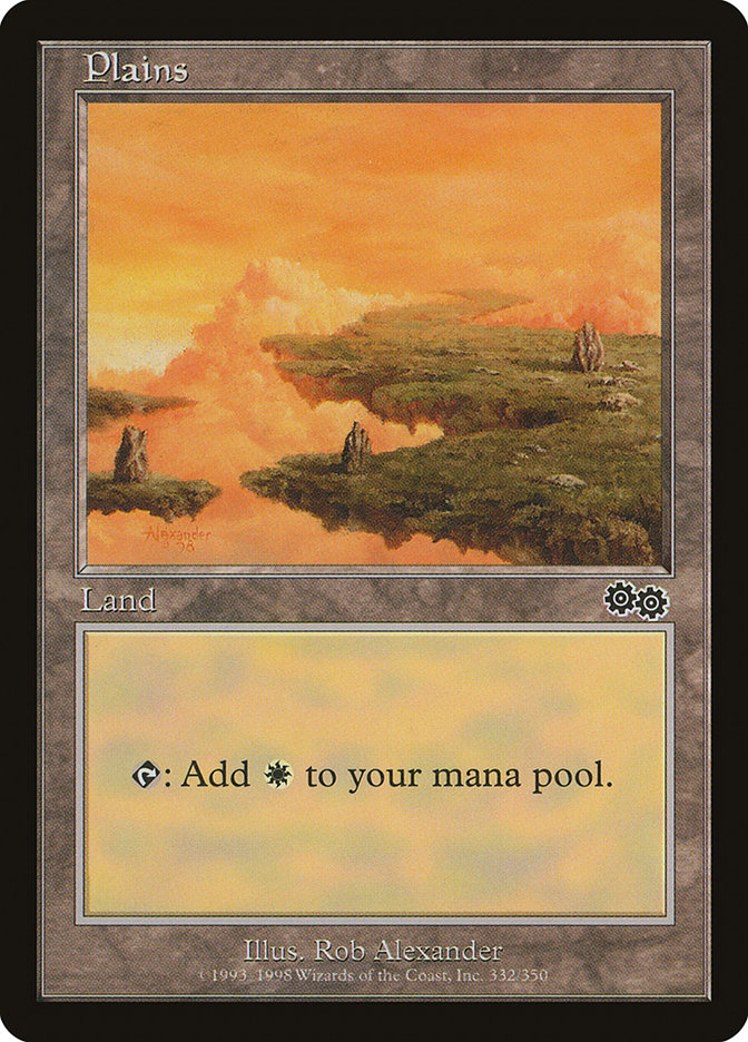 Plains (332) [Urza's Saga] | Gate City Games LLC